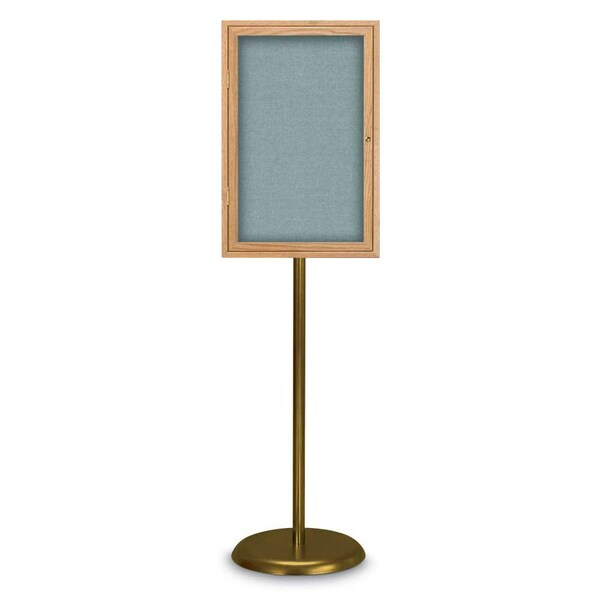 Corkboard, Triple Door, Radius Frame, 72x36", Satin/Surf